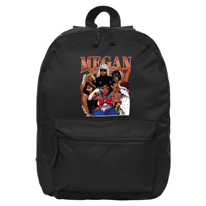 Retro Megan Moon Megan First Name 16 in Basic Backpack