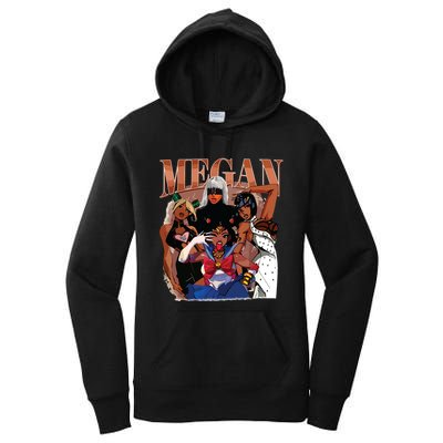 Retro Megan Moon Megan First Name Women's Pullover Hoodie