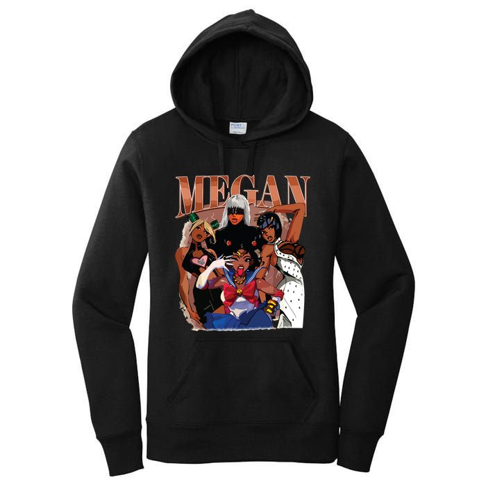 Retro Megan Moon Megan First Name Women's Pullover Hoodie