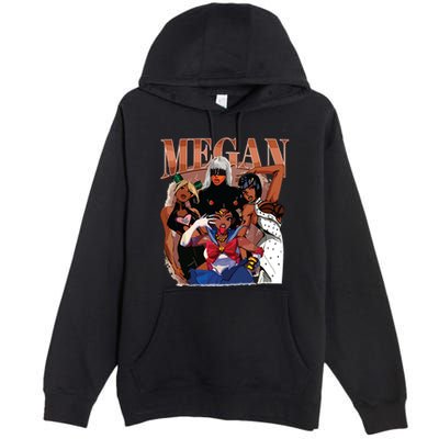 Retro Megan Moon Megan First Name Premium Pullover Hoodie