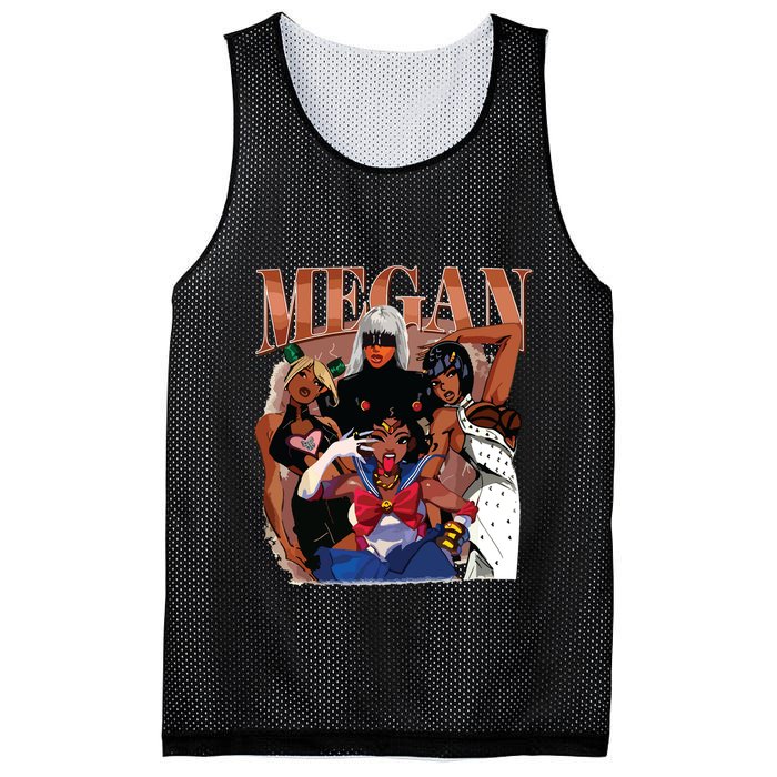 Retro Megan Moon Megan First Name Mesh Reversible Basketball Jersey Tank