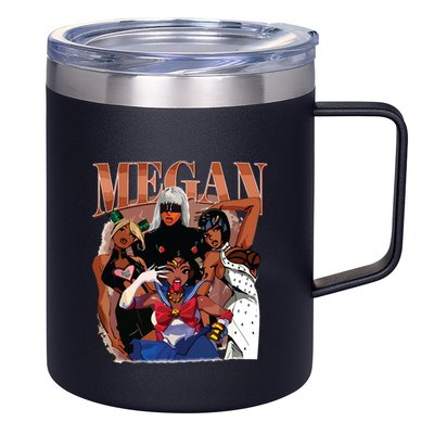 Retro Megan Moon Megan First Name 12oz Stainless Steel Coffee Mug