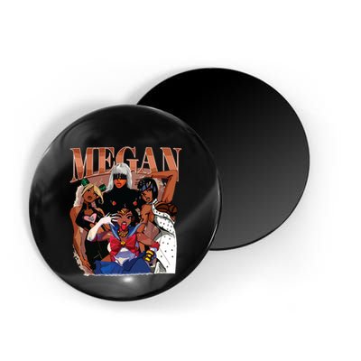 Retro Megan Moon Megan First Name Magnet