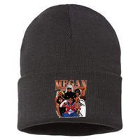 Retro Megan Moon Megan First Name Sustainable Knit Beanie