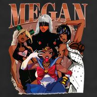 Retro Megan Moon Megan First Name 25L Jumbo Tote