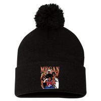 Retro Megan Moon Megan First Name Pom Pom 12in Knit Beanie
