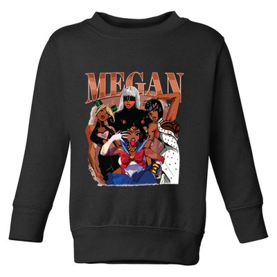 Retro Megan Moon Megan First Name Toddler Sweatshirt