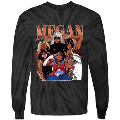 Retro Megan Moon Megan First Name Tie-Dye Long Sleeve Shirt