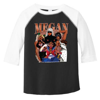 Retro Megan Moon Megan First Name Toddler Fine Jersey T-Shirt