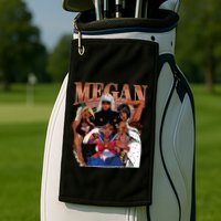 Retro Megan Moon Megan First Name Golf Towel