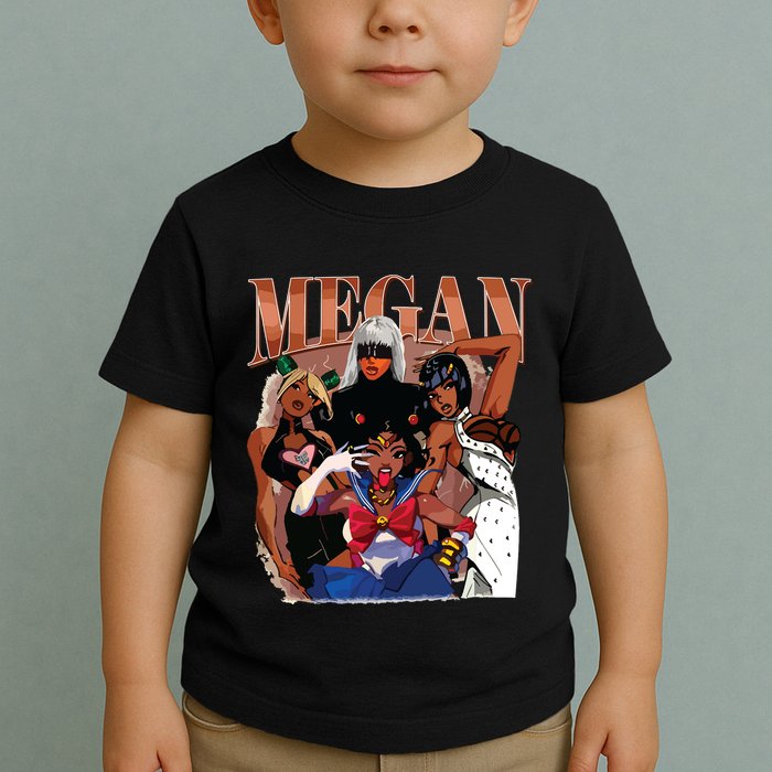Retro Megan Moon Megan First Name Toddler T-Shirt