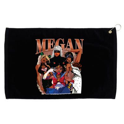 Retro Megan Moon Megan First Name Grommeted Golf Towel
