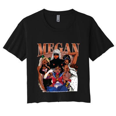 Retro Megan Moon Megan First Name Crop Top