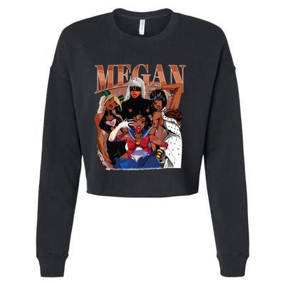 Retro Megan Moon Megan First Name Cropped Pullover Crew