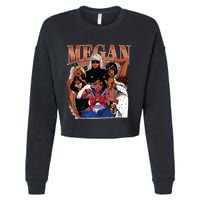 Retro Megan Moon Megan First Name Cropped Pullover Crew