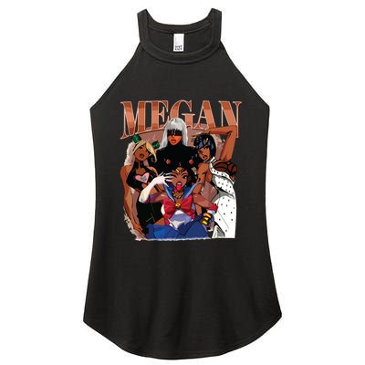 Retro Megan Moon Megan First Name Women's Perfect Tri Rocker Tank
