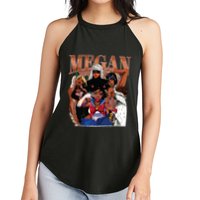Retro Megan Moon Megan First Name Women's Perfect Tri Rocker Tank