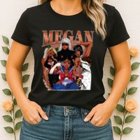 Retro Megan Moon Megan First Name Womens T-Shirt