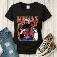 Retro Megan Moon Megan First Name Womens T-Shirt
