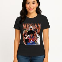 Retro Megan Moon Megan First Name Womens T-Shirt