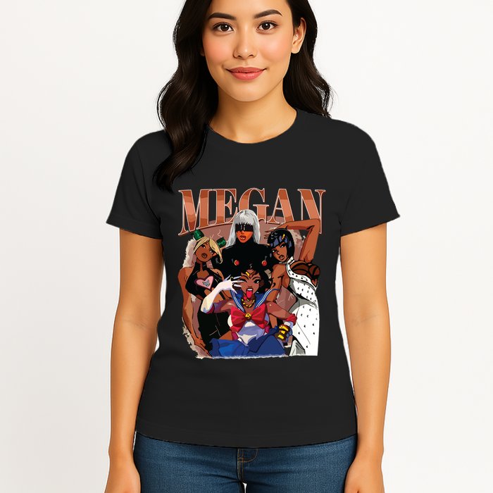 Retro Megan Moon Megan First Name Womens T-Shirt