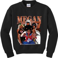 Retro Megan Moon Megan First Name Kids Sweatshirt