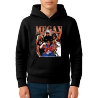 Retro Megan Moon Megan First Name Kids Hoodie