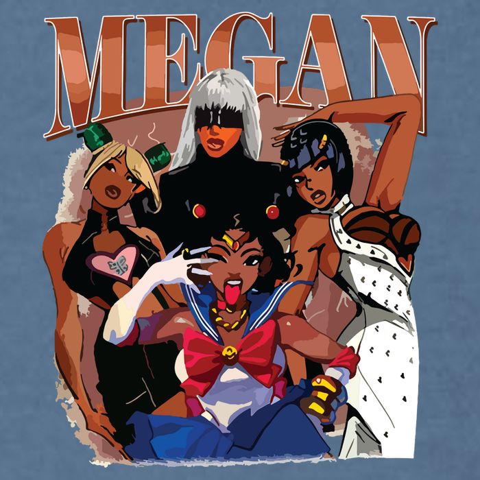 Retro Megan Moon Megan First Name Garment-Dyed Sweatshirt