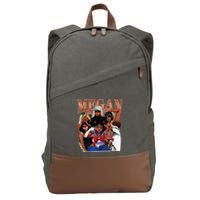 Retro Megan Moon Megan First Name Cotton Canvas Backpack