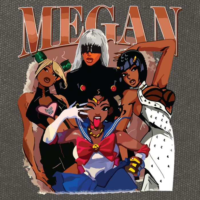 Retro Megan Moon Megan First Name Cotton Canvas Backpack