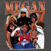 Retro Megan Moon Megan First Name Vector Backpack