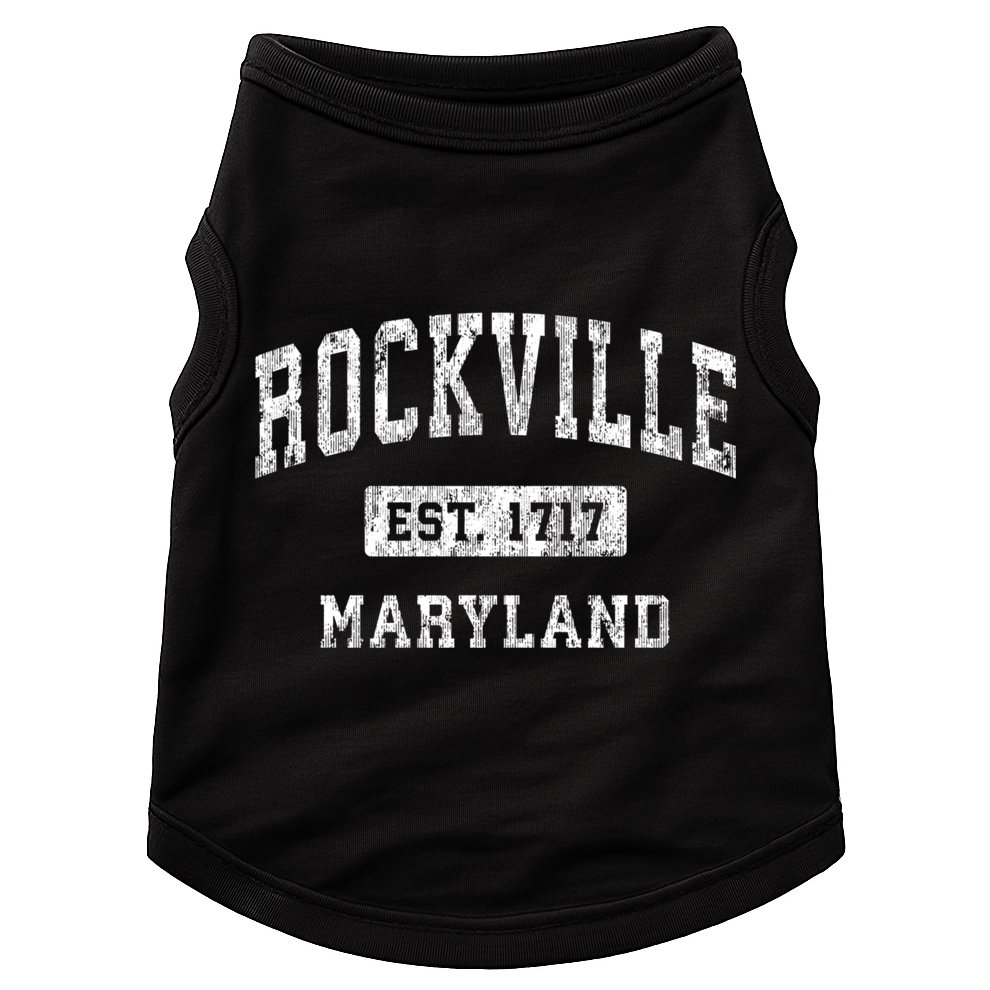Rockville Maryland Md Vintage Established Sports Design Doggie Tank