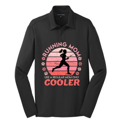 Running Mom Mother Ladies Marathon Run Half Marathon Meaningful Gift Silk Touch Performance Long Sleeve Polo