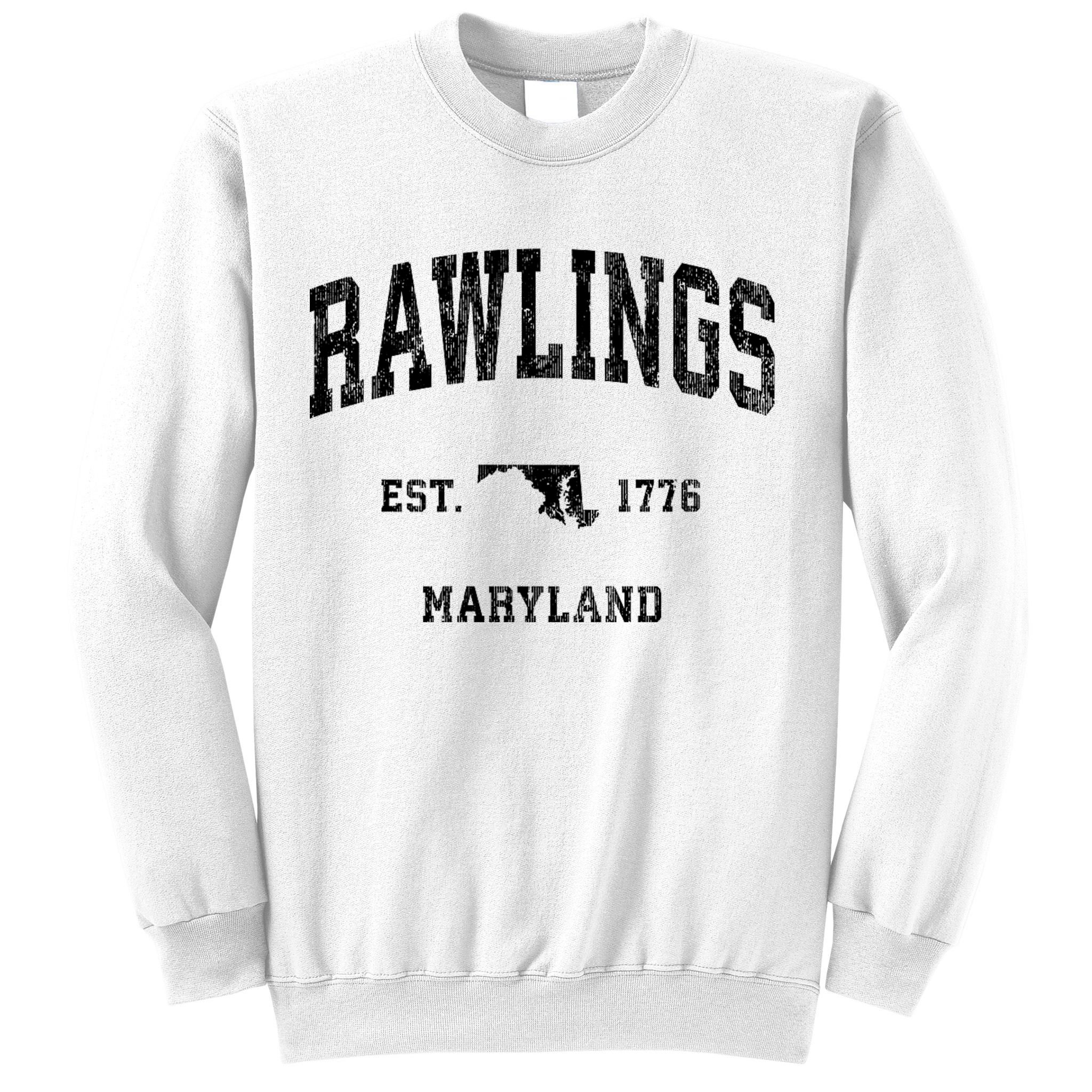 Rawlings Maryland Md Vintage Established Athletic Sports Design Sweatshirt