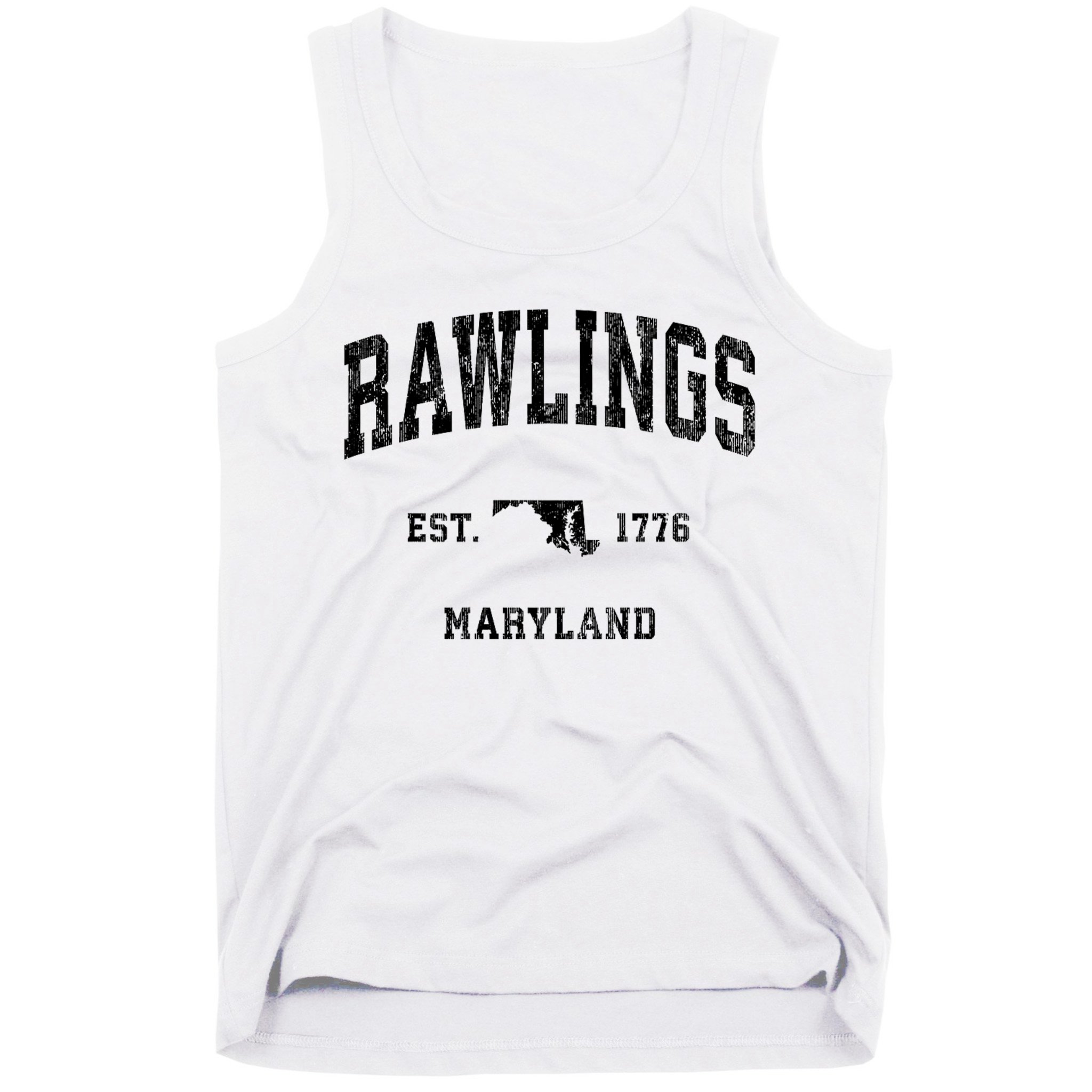 Rawlings Maryland Md Vintage Established Athletic Sports Design Tank Top
