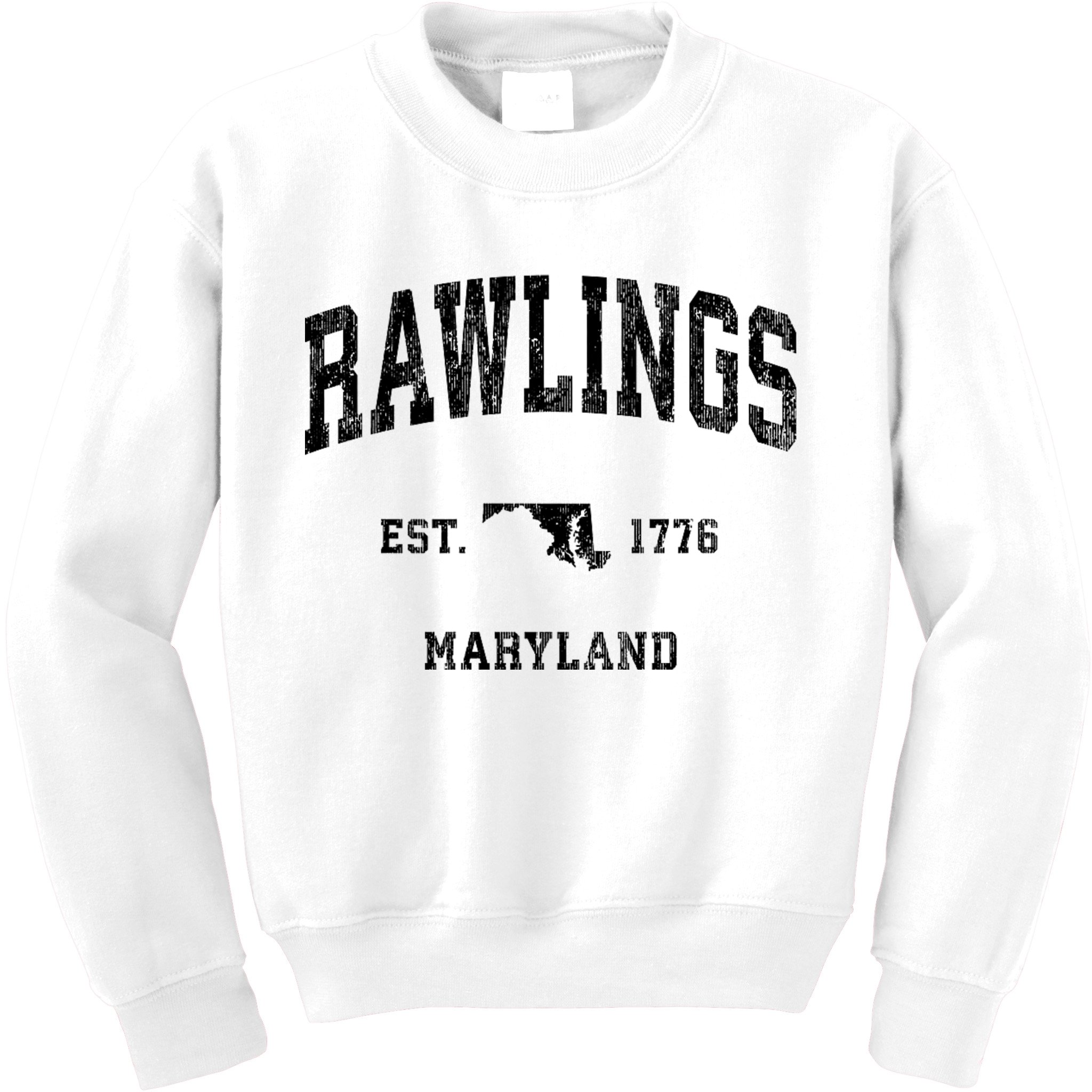 Rawlings Maryland Md Vintage Established Athletic Sports Design Kids Sweatshirt