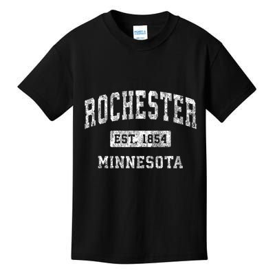 Rochester Minnesota Mn Vintage Established Sports Kids T-Shirt