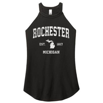 Rochester Michigan Mi Vintage Sports Women's Perfect Tri Rocker Tank