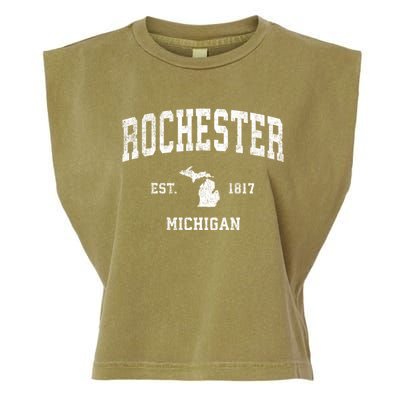 Rochester Michigan Mi Vintage Sports Garment-Dyed Women's Muscle Tee