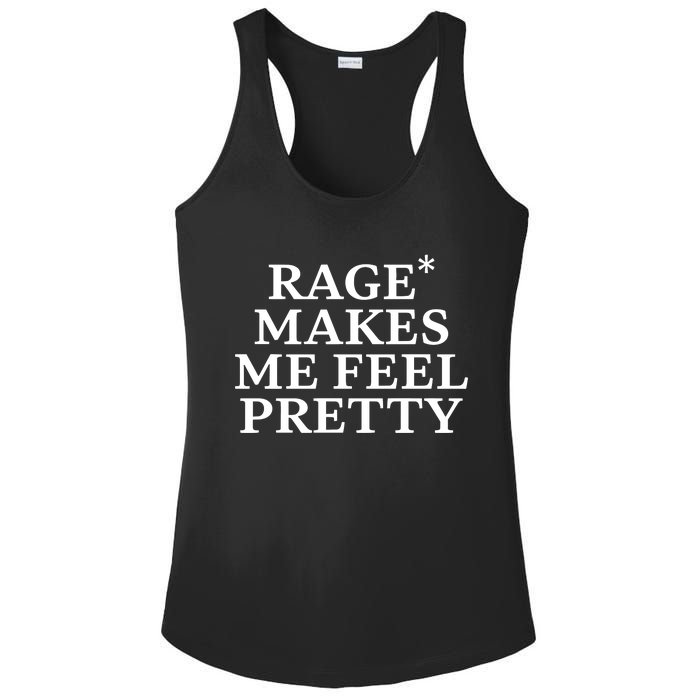 Rage Makes Me Feel Pretty Ladies PosiCharge Competitor Racerback Tank