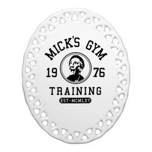 Rocky MGM Movie Training Mick's Gym Ceramic Oval Ornament