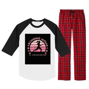 Running Mom Mother Ladies Marathon Run Half Marathon Raglan Sleeve Pajama Set