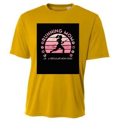 Running Mom Mother Ladies Marathon Run Half Marathon Cooling Performance Crew T-Shirt