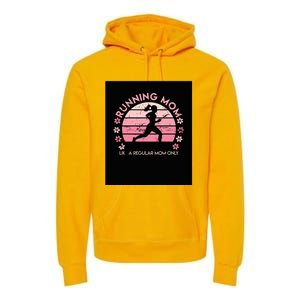 Running Mom Mother Ladies Marathon Run Half Marathon Premium Hoodie