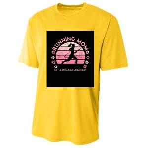 Running Mom Mother Ladies Marathon Run Half Marathon Performance Sprint T-Shirt