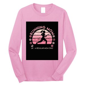 Running Mom Mother Ladies Marathon Run Half Marathon Long Sleeve Shirt