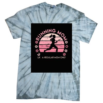 Running Mom Mother Ladies Marathon Run Half Marathon Tie-Dye T-Shirt