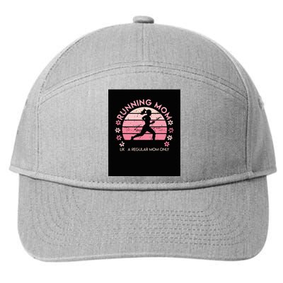 Running Mom Mother Ladies Marathon Run Half Marathon 7-Panel Snapback Hat