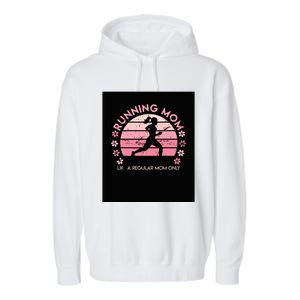 Running Mom Mother Ladies Marathon Run Half Marathon Garment-Dyed Fleece Hoodie