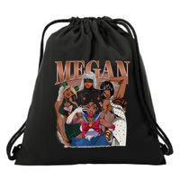 Retro Megan Moon Megan First Name Personalized Vintage Drawstring Bag